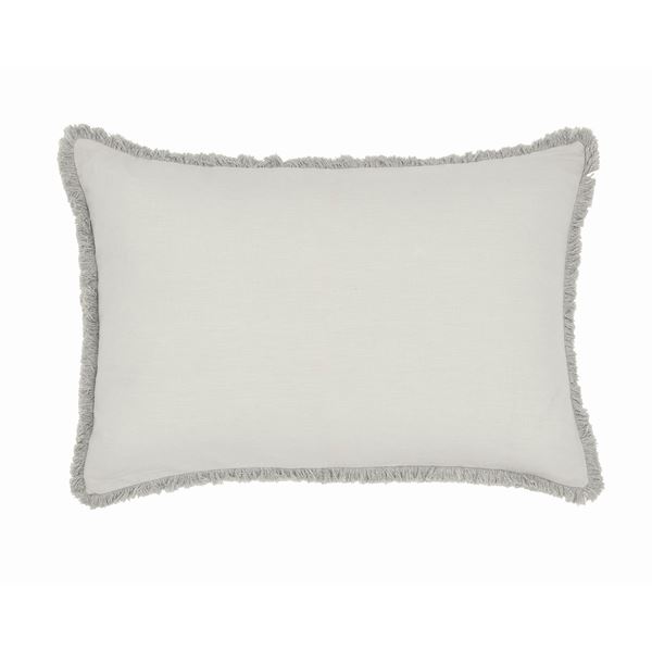 Pure Linen Cotton Cushion - Silver